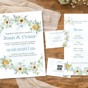 Pack completo de papelaria Casamento