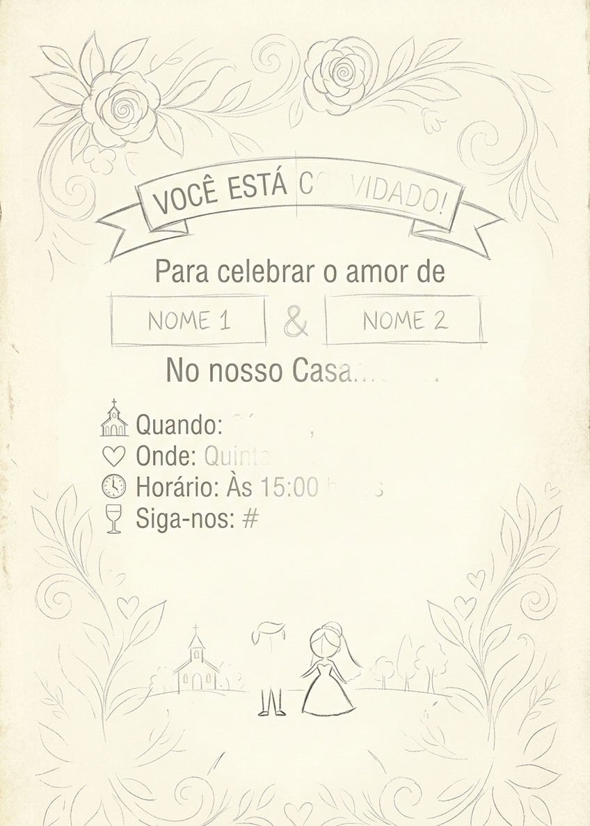 Personalized Invitation – Send Your Idea + Printing Option